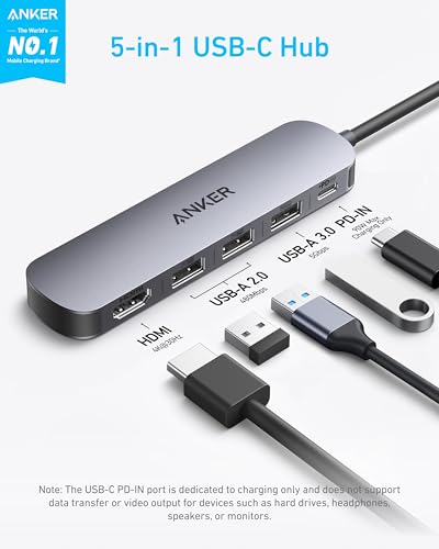 Anker USB-C Hub (5-in-1, 4K HDMI)