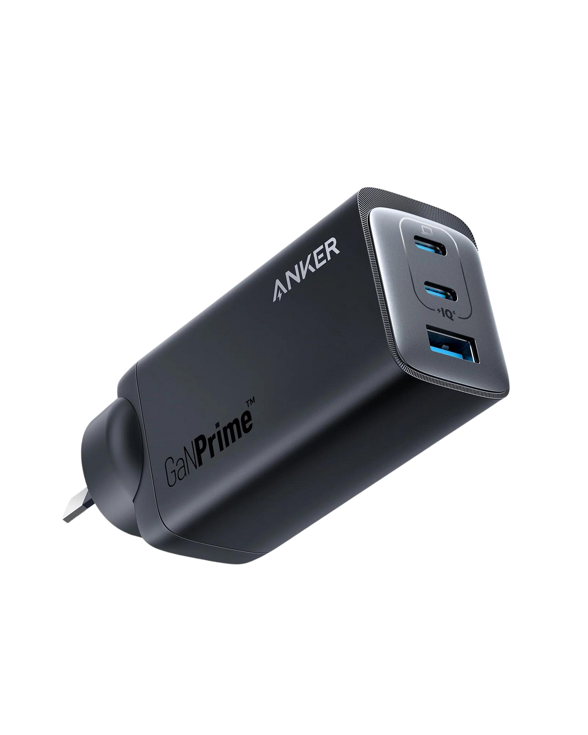 Anker 737 Prime Charger (GaN, 120W, 3-Port) and Anker Prime USB-C to USB-C Cable (240W, Upcycled-Braided, 182cm)