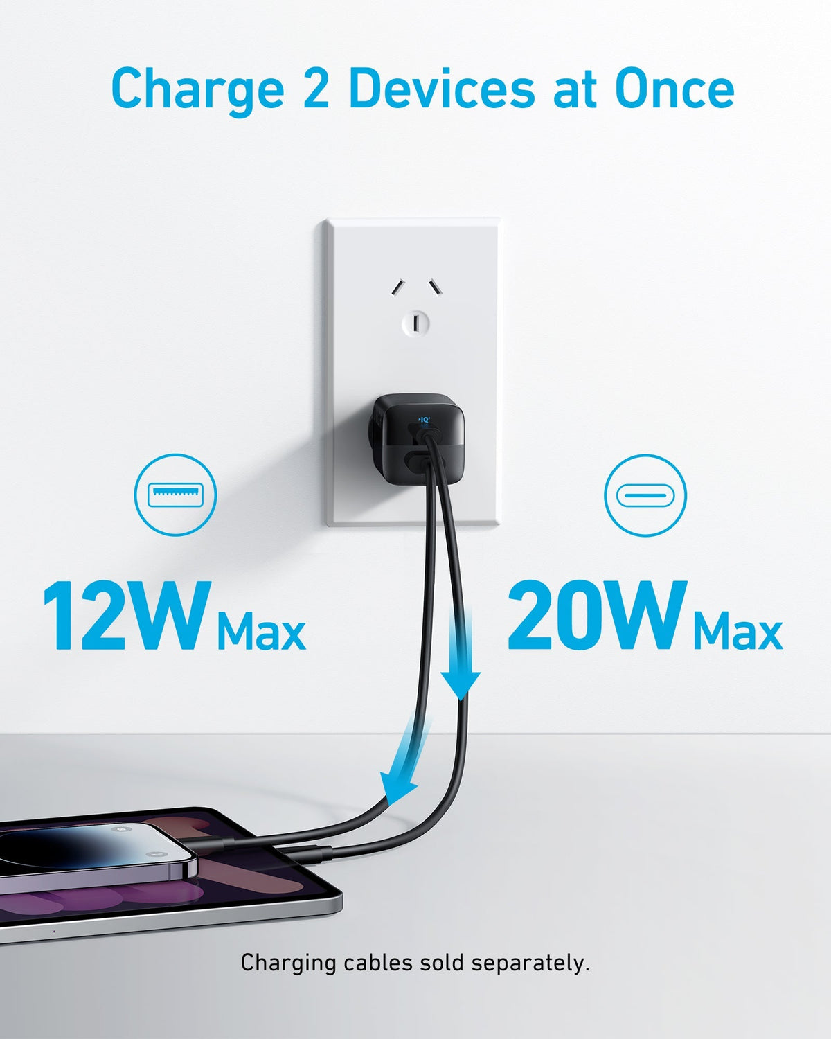 2 x Anker <b>323</b> Charger (33W)