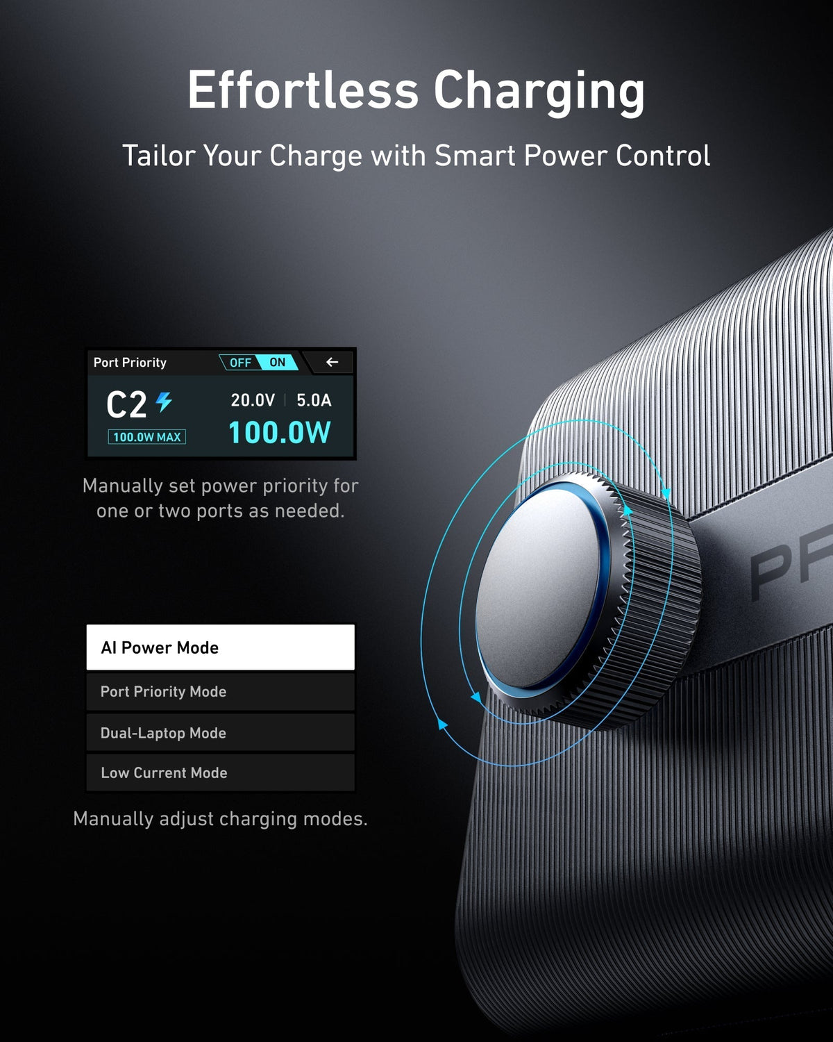 Anker Prime Charger (250W, 6 Ports, GaNPrime) and Prime USB-C to USB-C Cable (240W, Upcycled-Braided, 182cm)