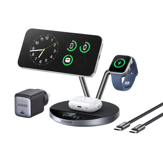 Anker Prime Wireless Charging Station (3-in-1, MagGo, AirCool, Dock Stand)