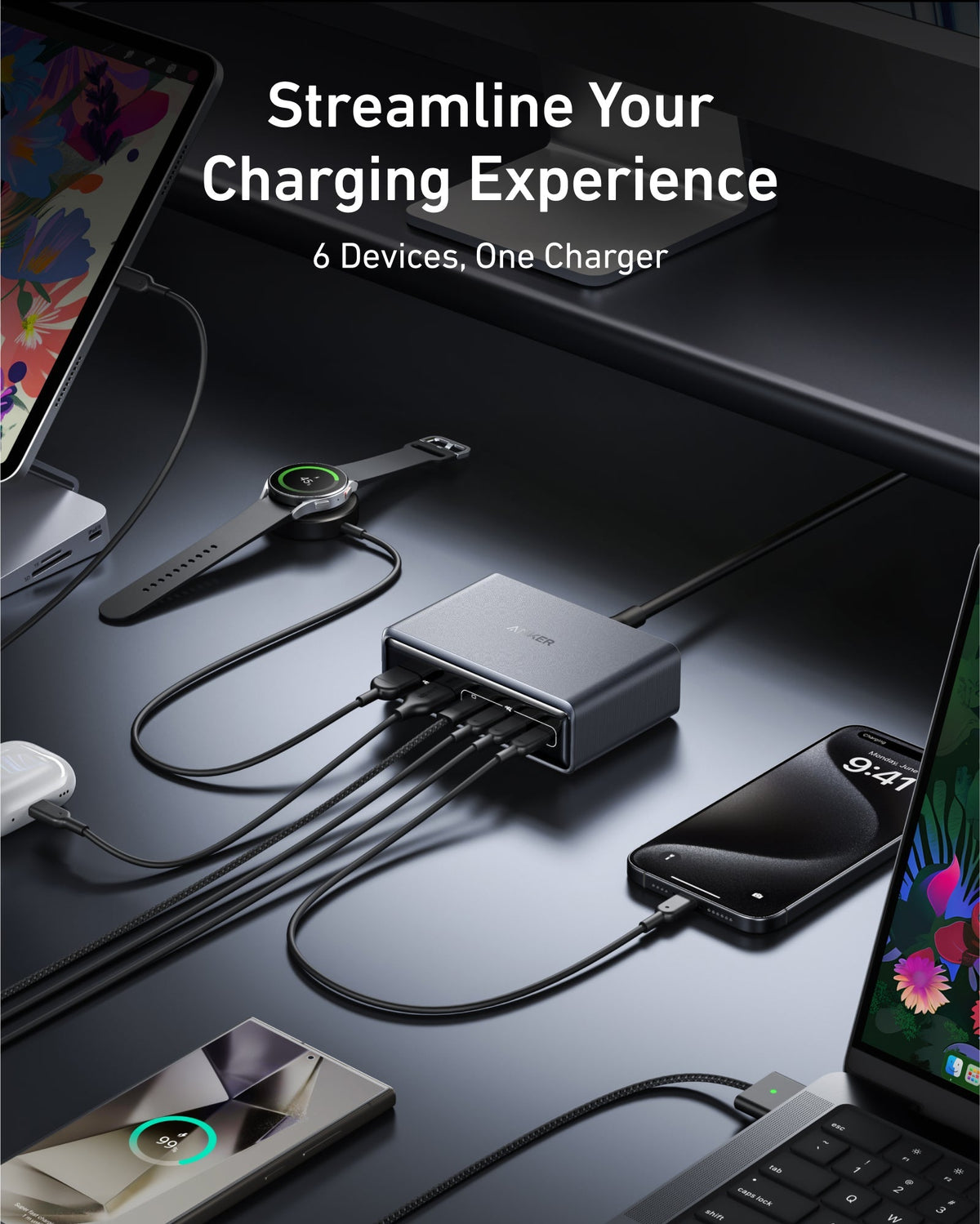 2 x Anker Prime Charger (200W, 6 Ports, GaN)