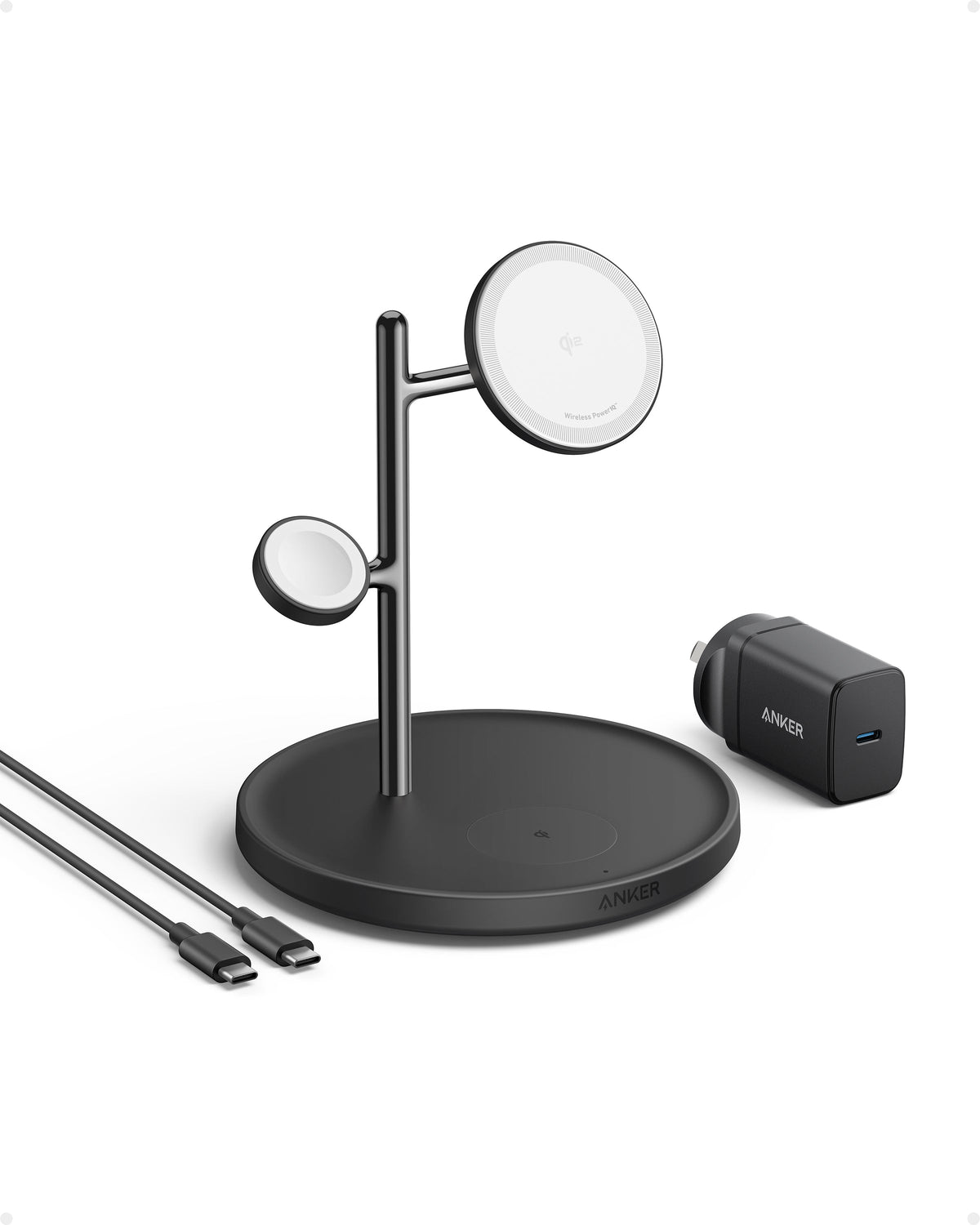 Anker MagGo Wireless Charging Station (3-in-1 Stand, MagSafe)